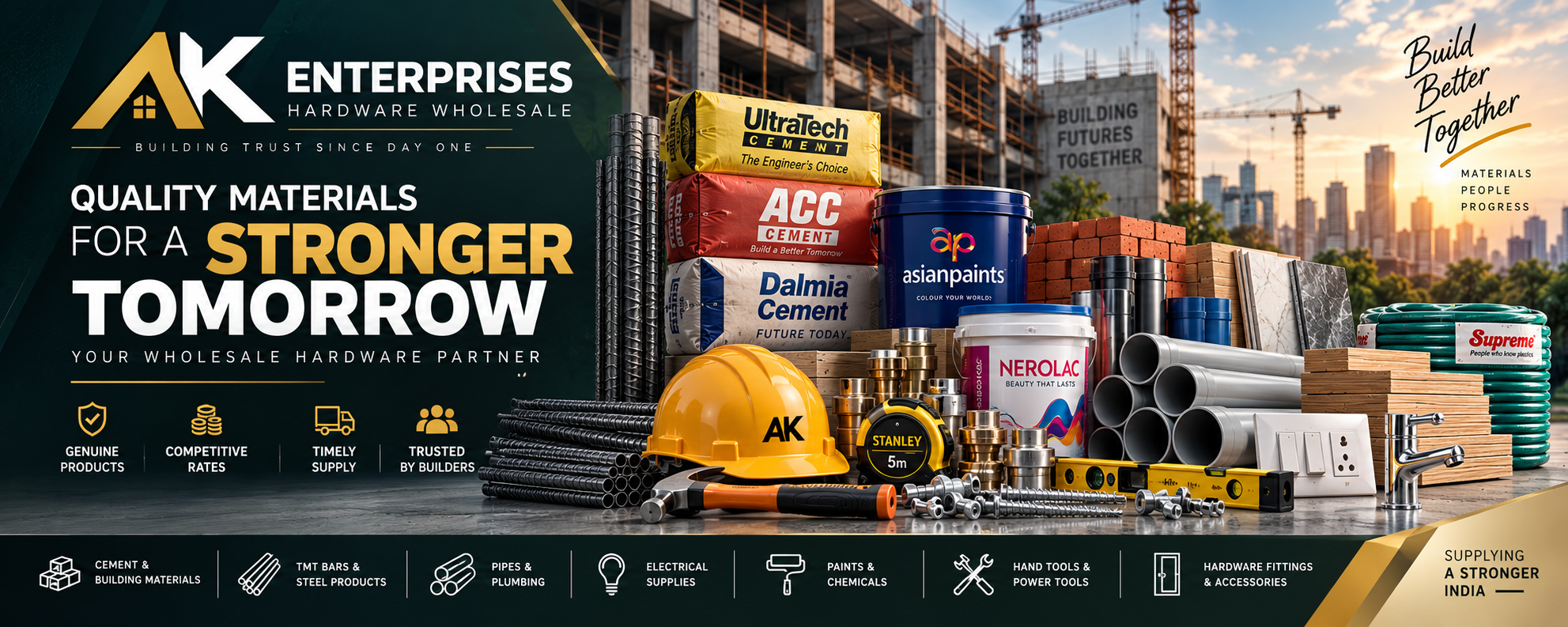 AK Enterprises - Hardware Wholesale Banner 1